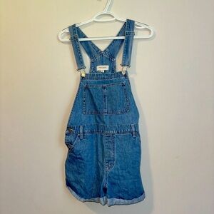 Pacsun denim overall shorts